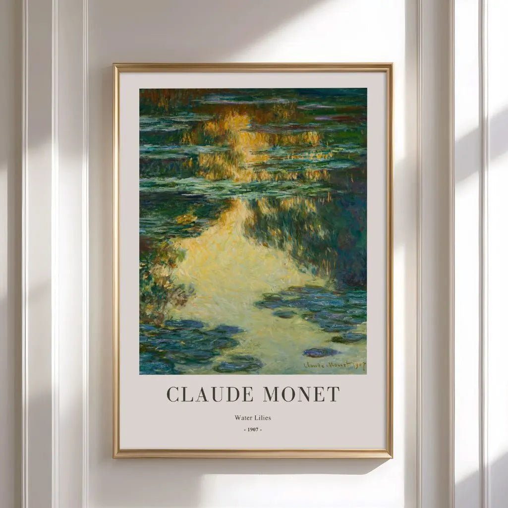 Póster Claude Monet – Nenúfares 1907