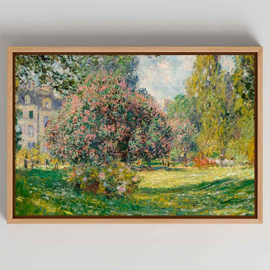 Lienzo enmarcado - El Parque Monceau