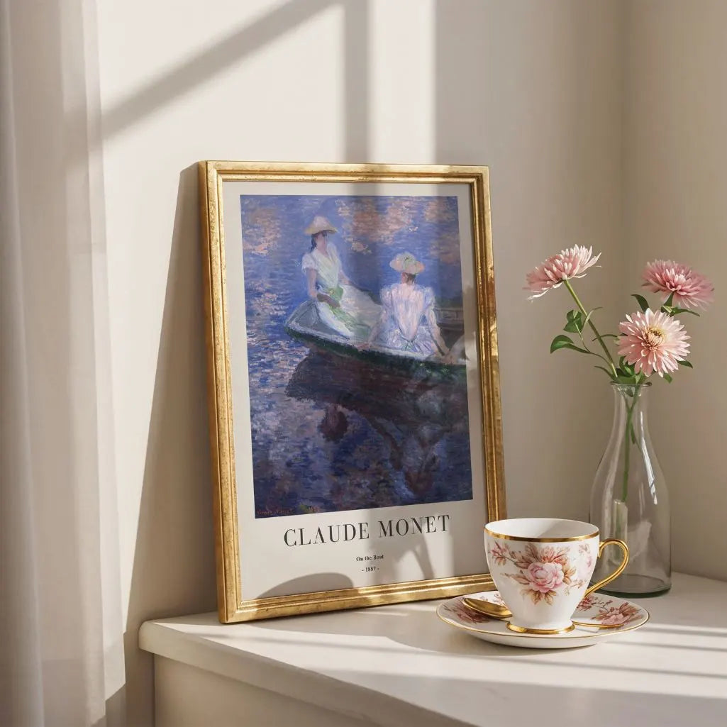 Claude Monet – En la barca (1887) Póster