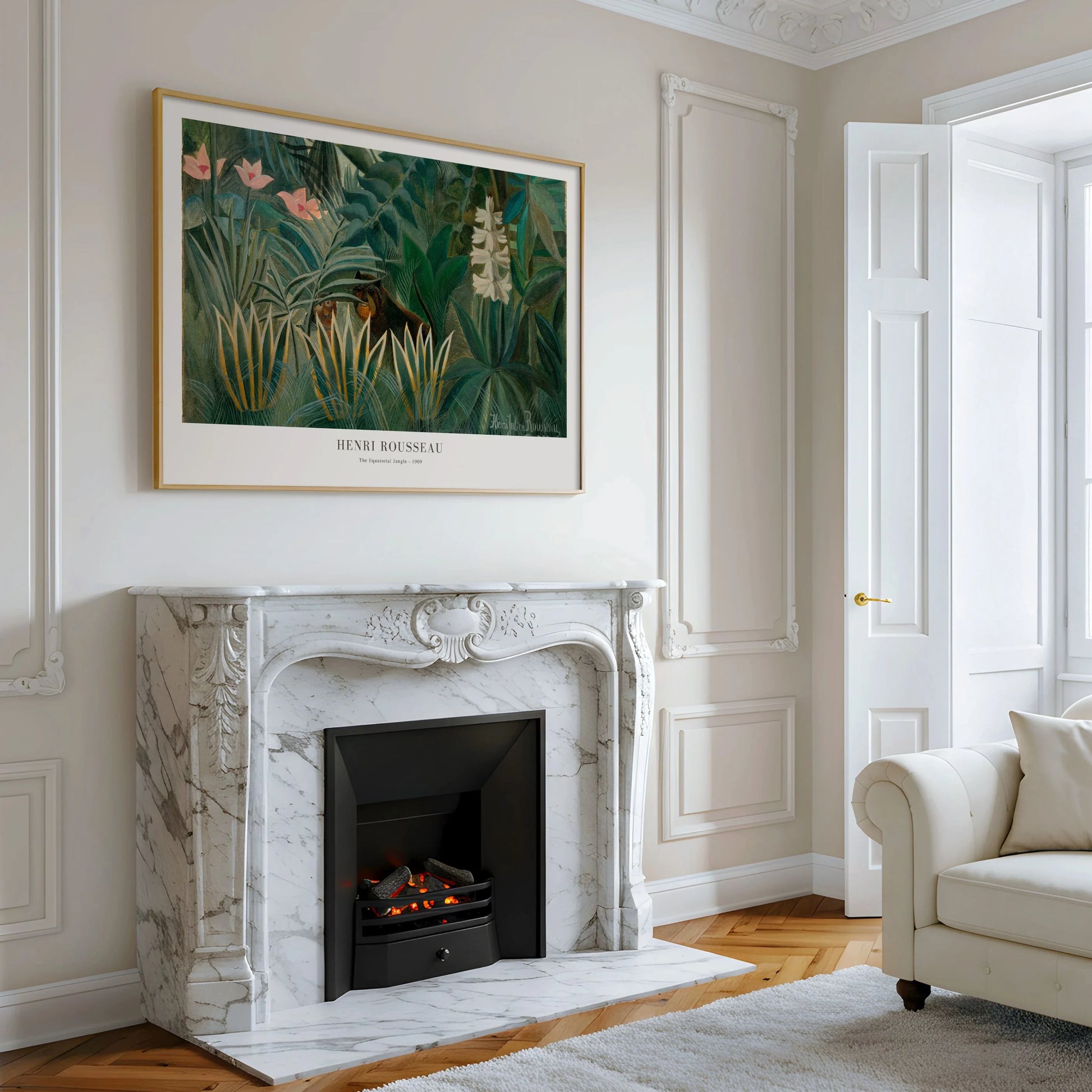 Henri Rousseau – La jungla ecuatorial Póster