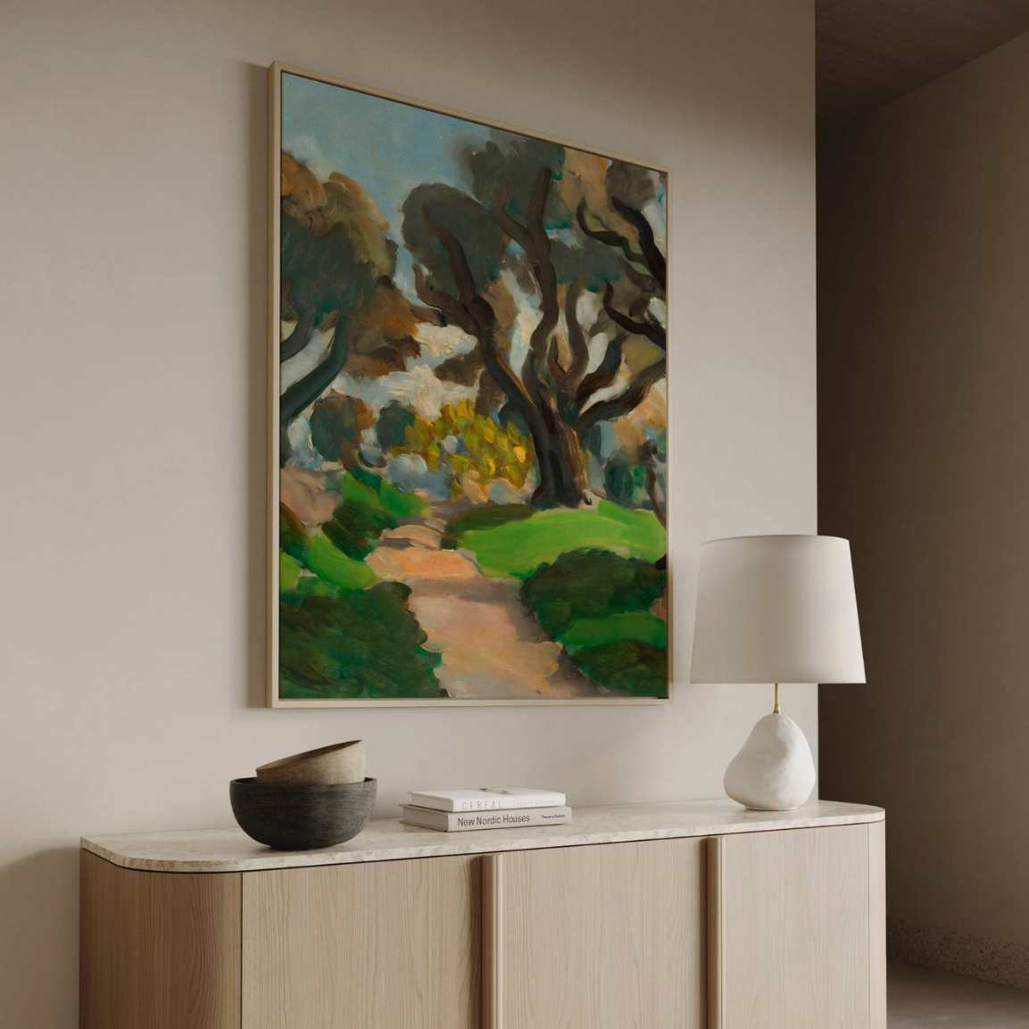 Lienzo enmarcado – Paisaje
