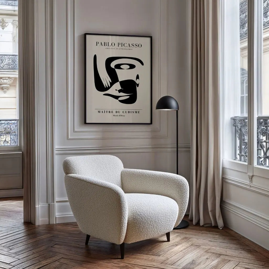 Póster inspirado en Pablo Picasso – Rostro abstracto