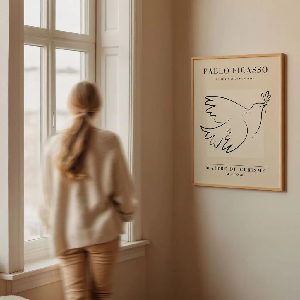 Póster inspirado en Pablo Picasso – Paloma de la paz