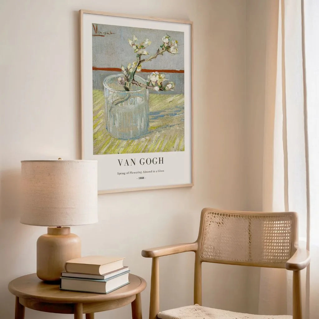Póster Vincent van Gogh – Almendro en flor en un vaso