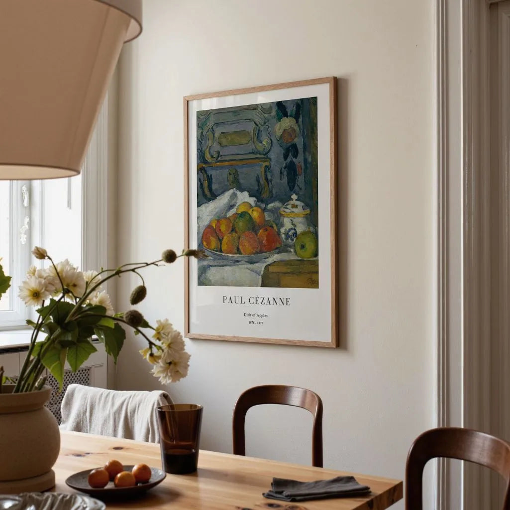 Paul Cézanne – Plato con manzanas Póster