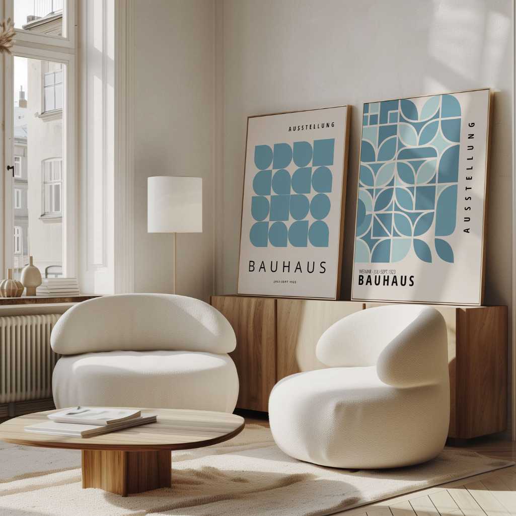 Bauhaus Azul – Set de 2 pósteres