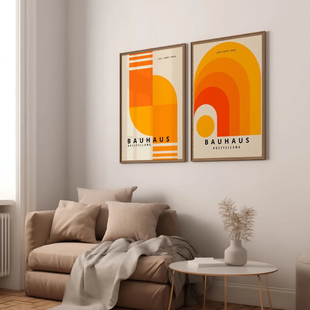 Bauhaus Energía Naranja – Set De 2 Pósteres