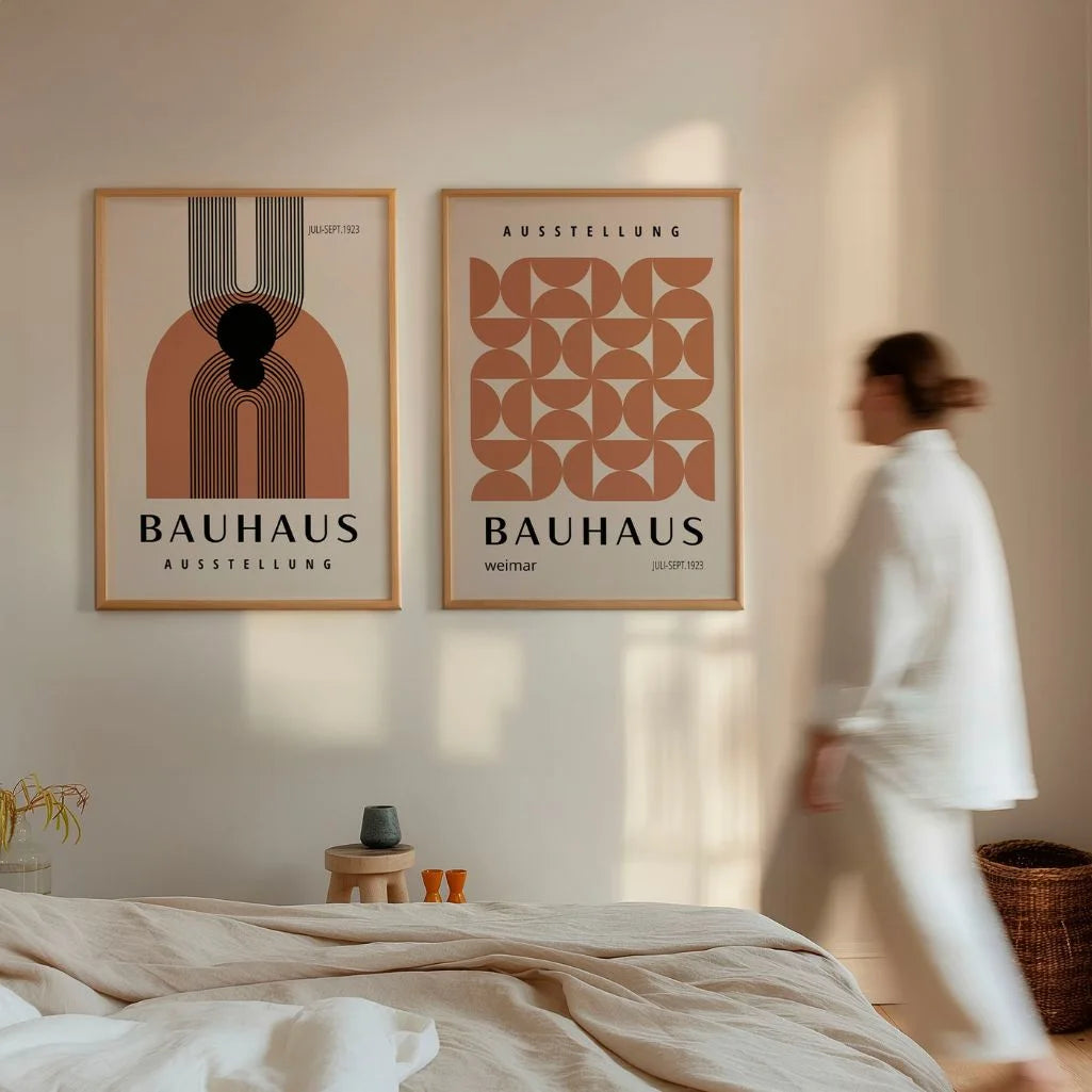 Dúo Geométrico Bauhaus – Set de 2 pósteres