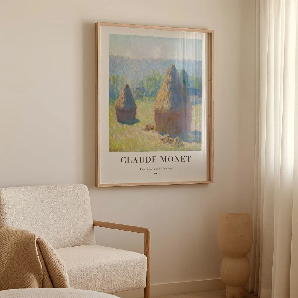 Claude Monet – Almiares, fin del verano Póster