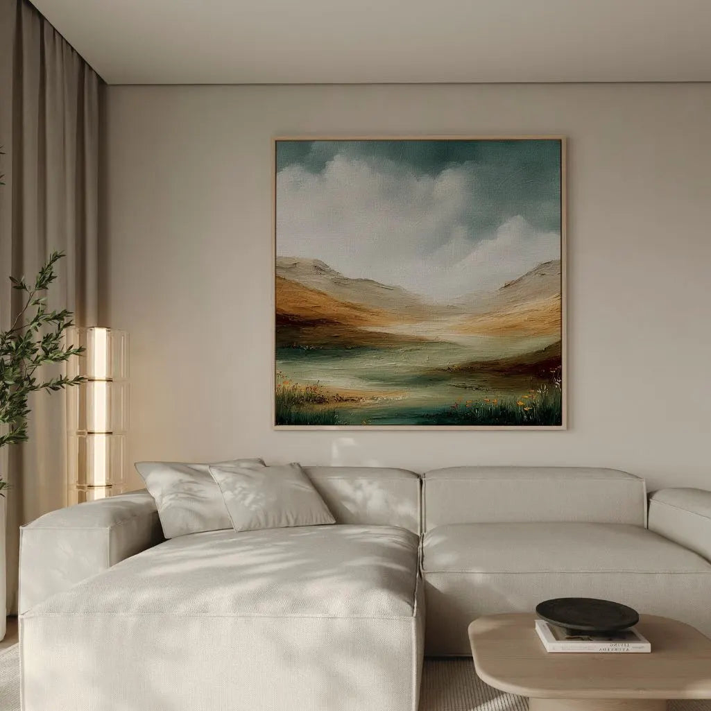 Lienzo enmarcado – Valle verde