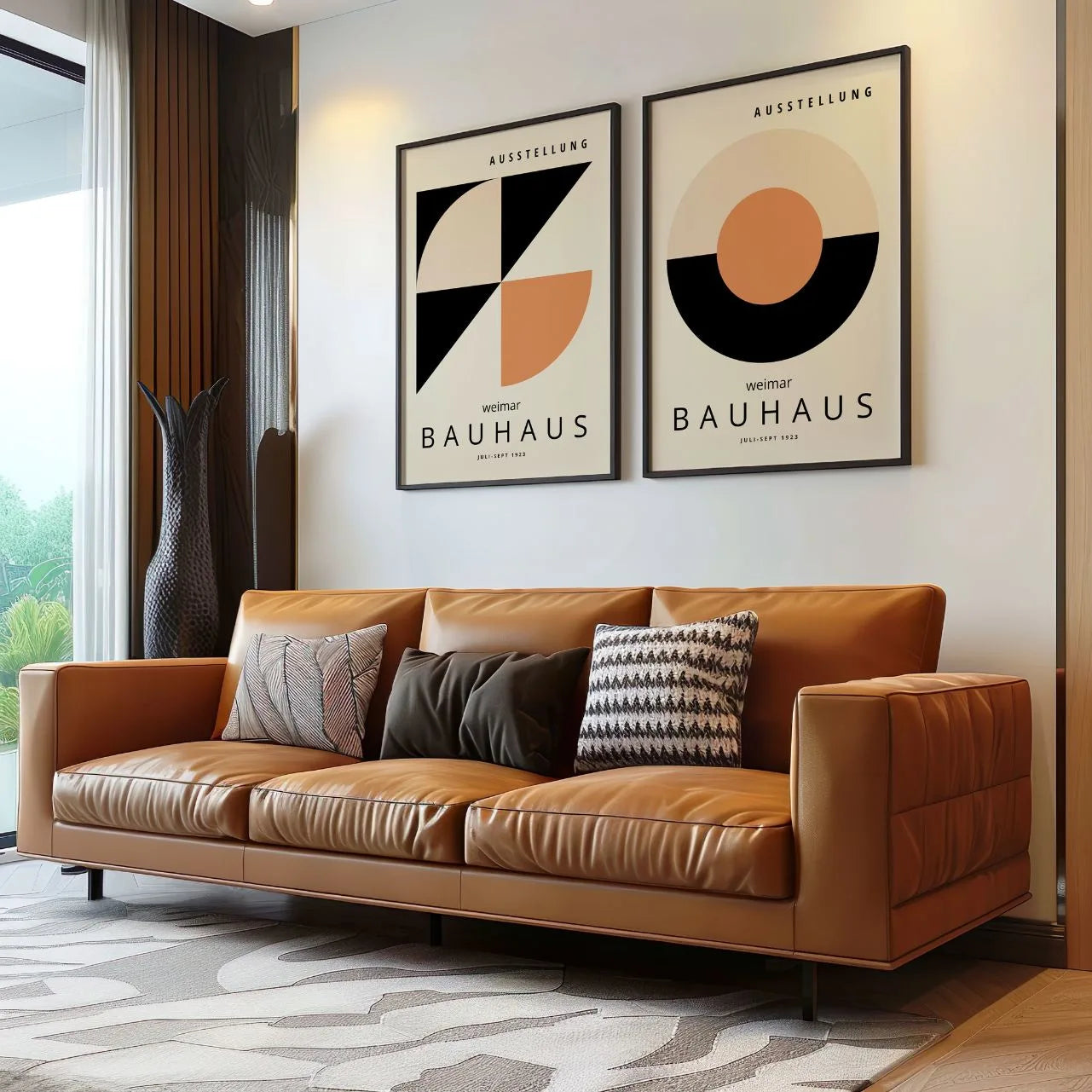 Bauhaus Terracota – Set de 2 pósteres