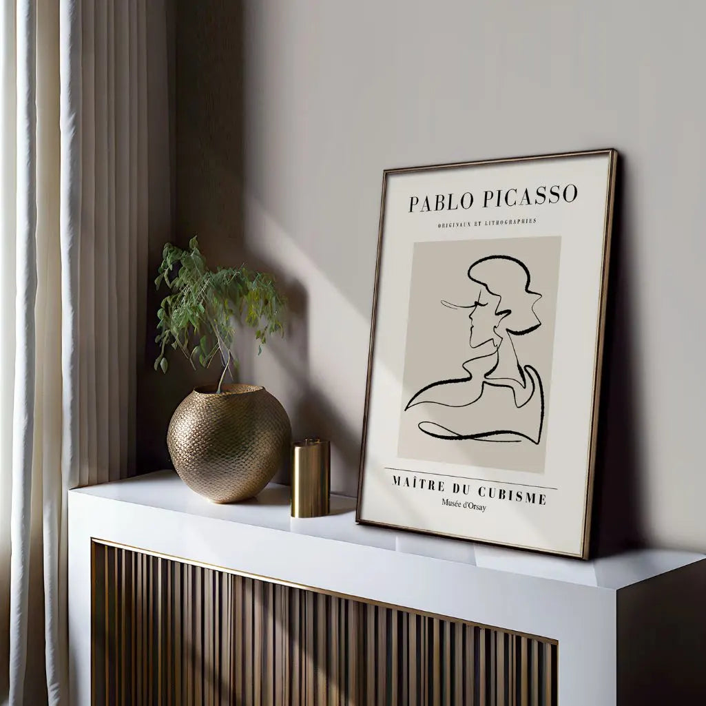 Póster inspirado en Pablo Picasso – Perfil de artista