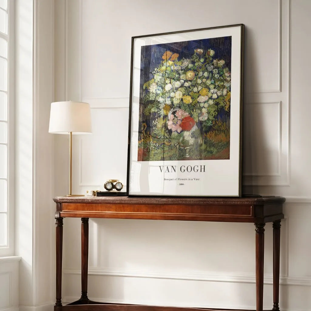 Vincent van Gogh – Ramo de flores en un jarrón Póster