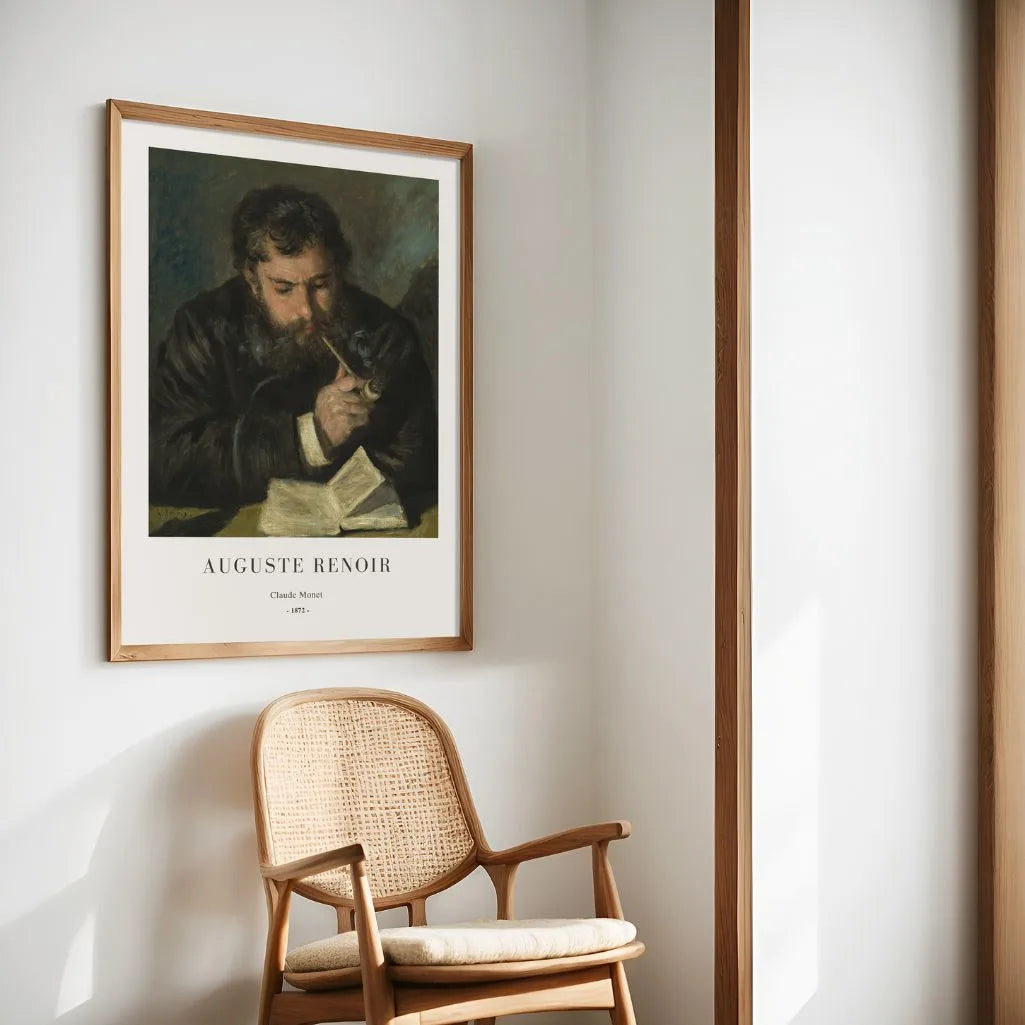 Auguste Renoir – Retrato de Claude Monet Póster