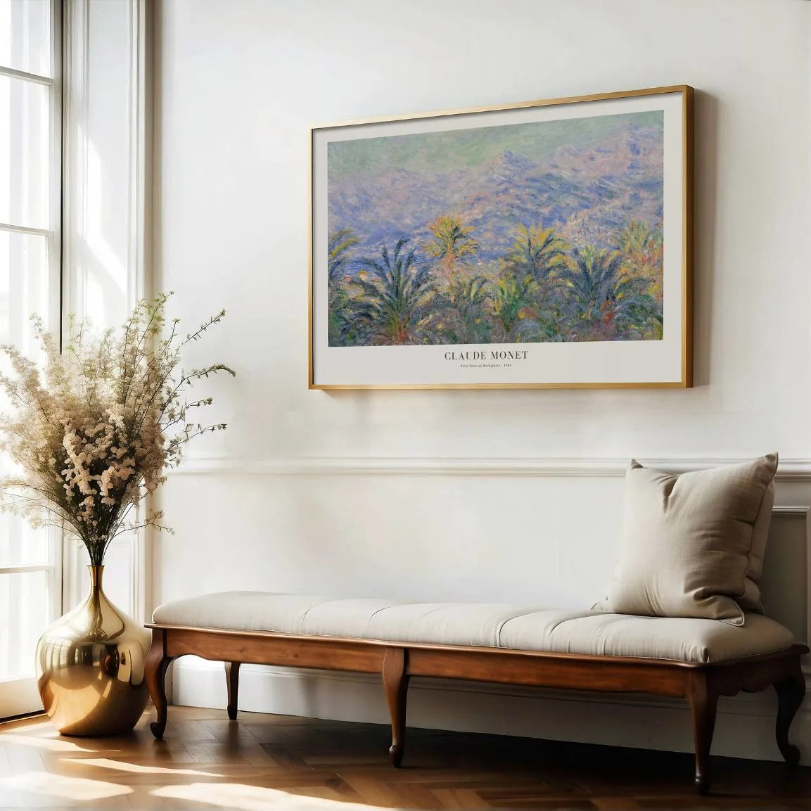 Póster Claude Monet – Palmeras en Bordighera