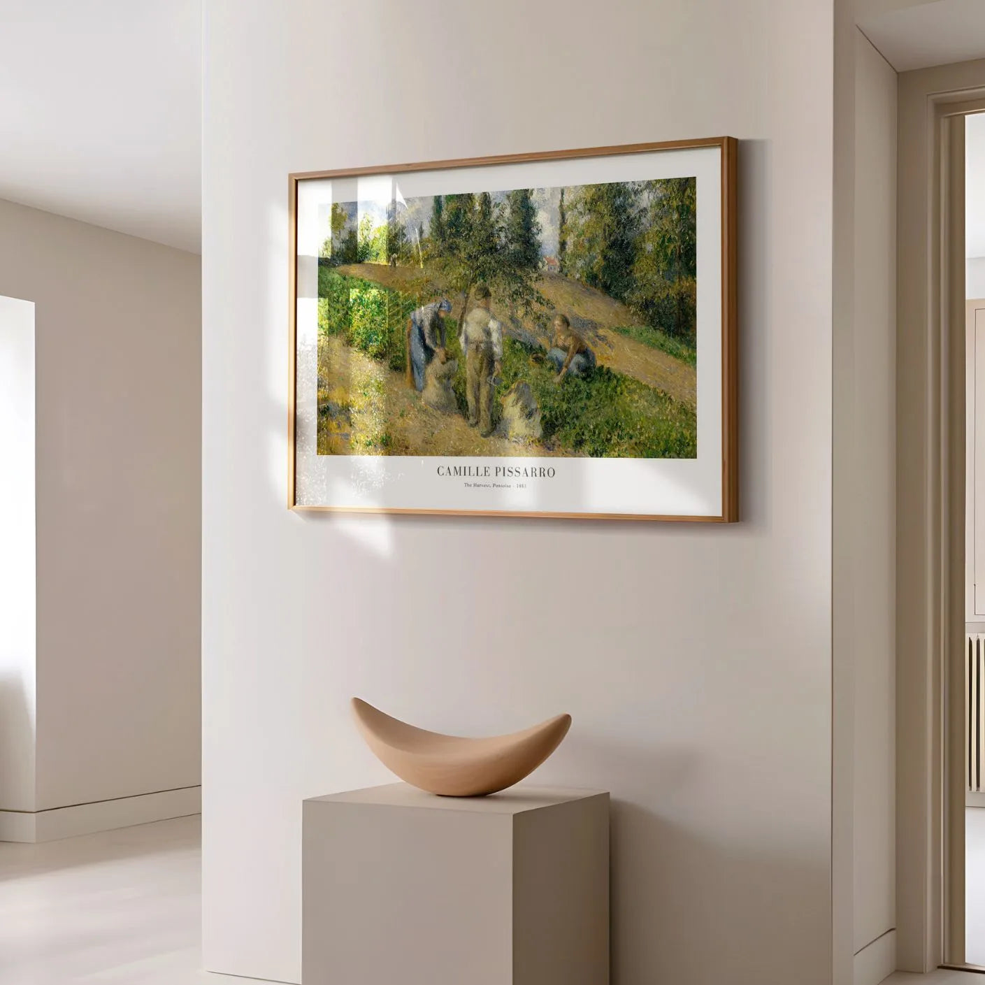 Camille Pissarro – La Cosecha, Pontoise Póster