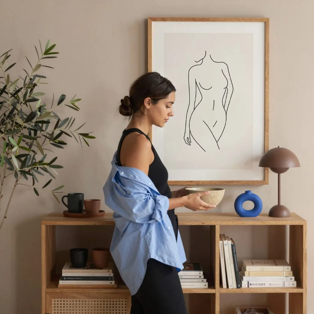 Póster – Línea femenina elegante