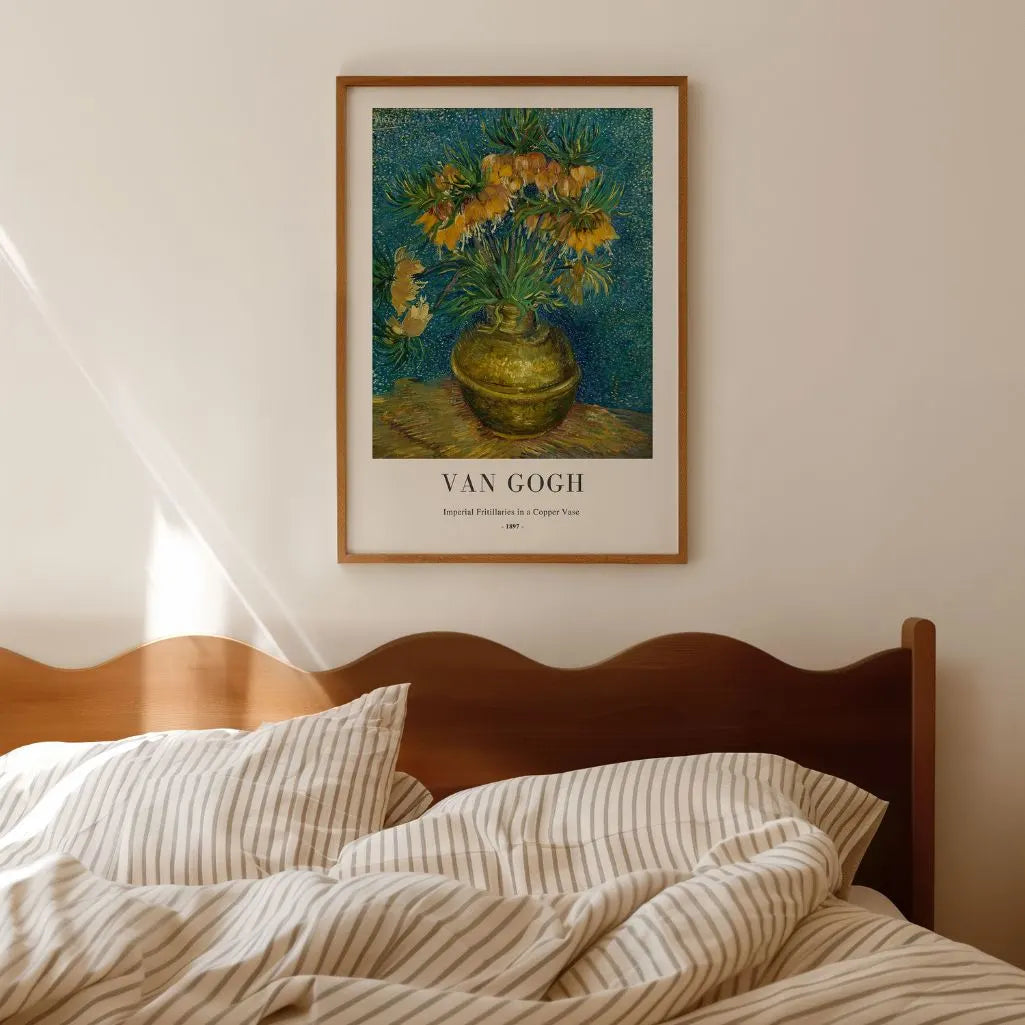 Póster Vincent van Gogh – Fritilarias imperiales en jarrón de cobre