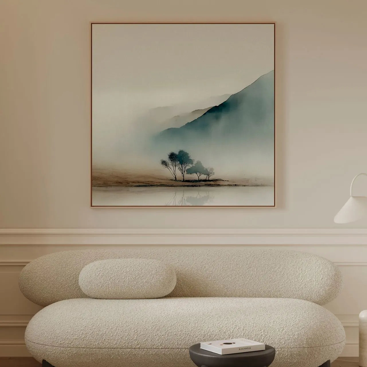 Lienzo enmarcado – Niebla matutina