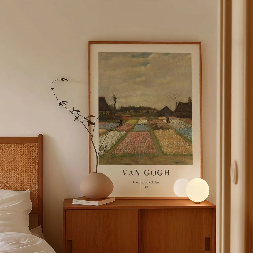 Póster Vincent van Gogh – Parterres de flores en Holanda