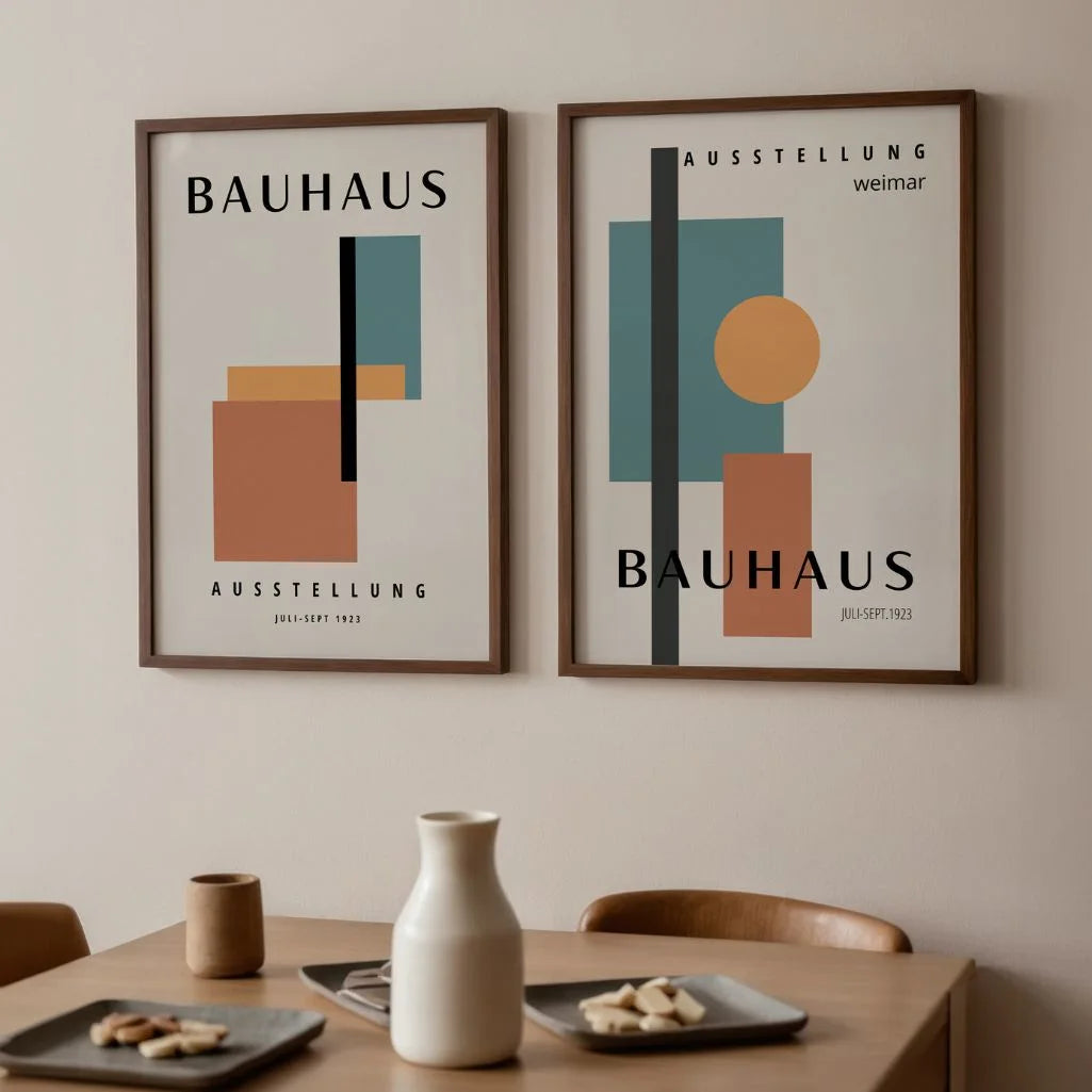 Bauhaus Formas Color – Set de 2 pósteres