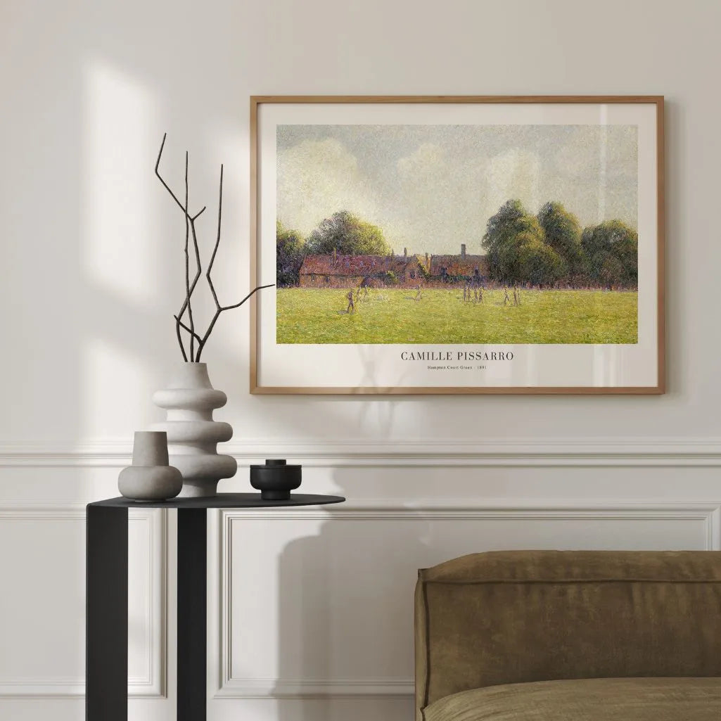 Camille Pissarro – Huerto de Hampton Court Póster