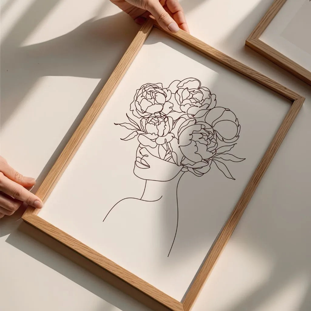 Póster – Pensamiento floral