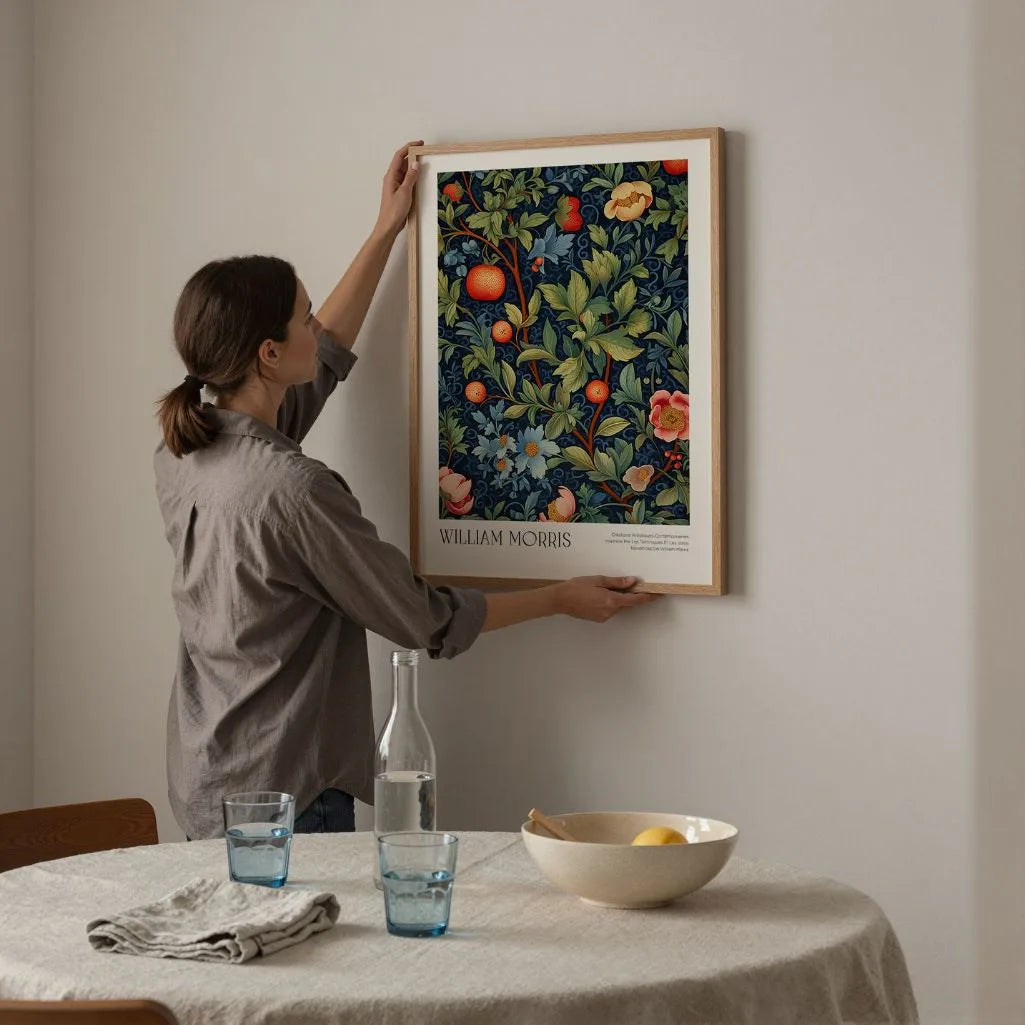 Póster – Frutas & Motivo Botánico