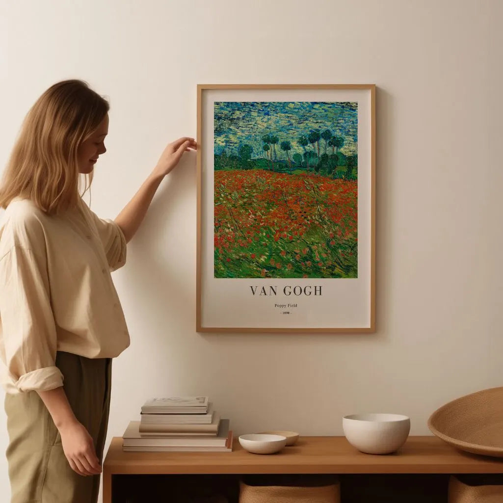 Póster Vincent van Gogh – Campo de amapolas