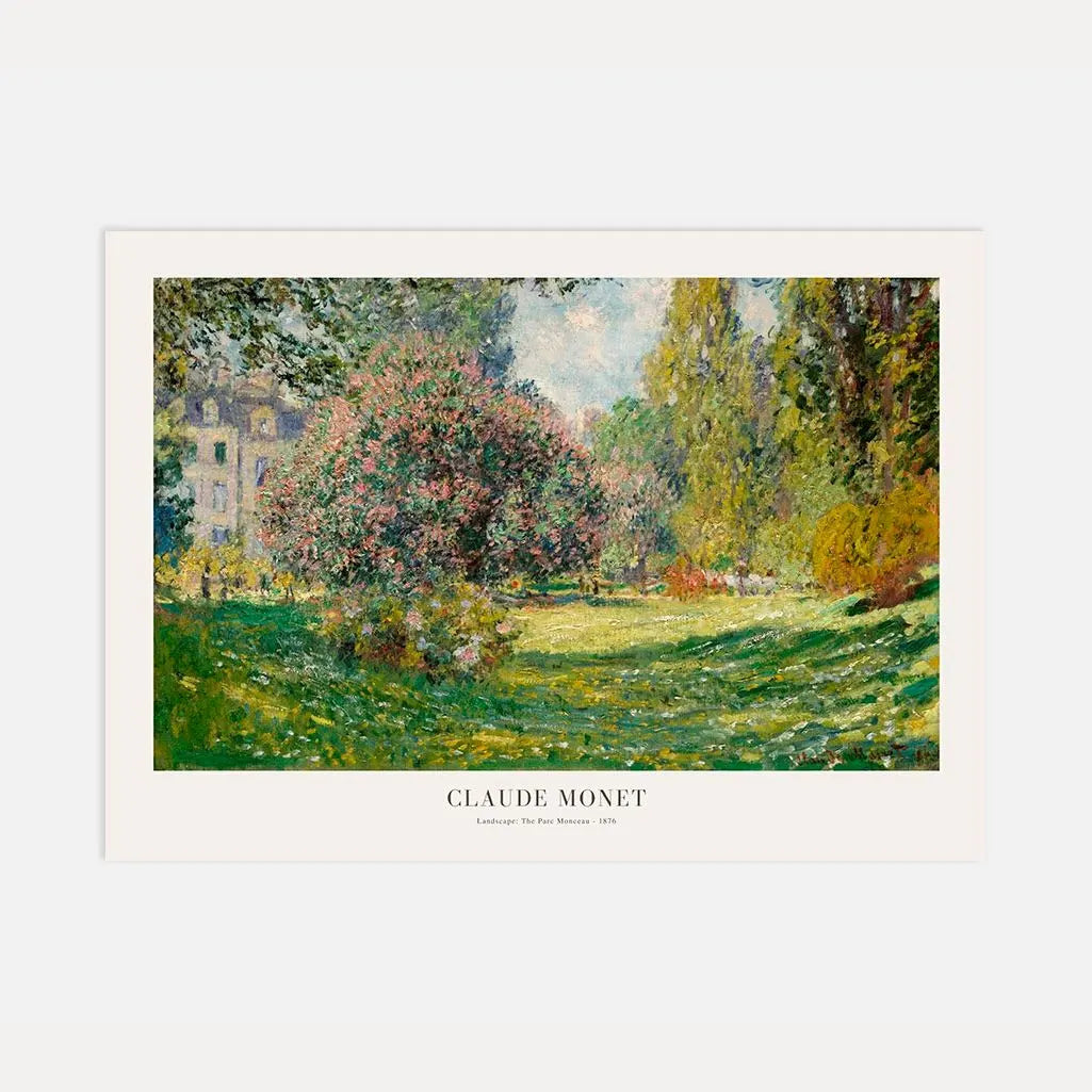 Póster Claude Monet – Primavera en el Parc Monceau