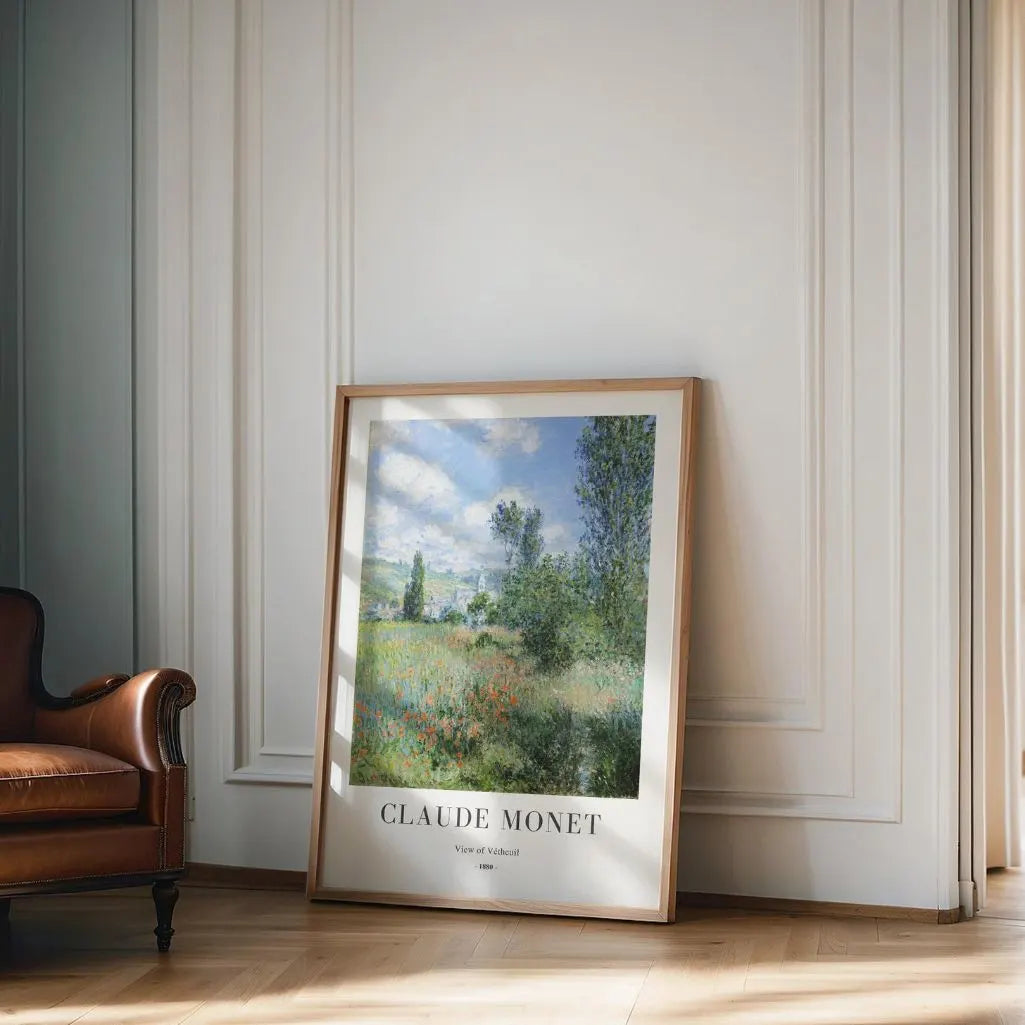 Claude Monet – Vista de Vétheuil Póster