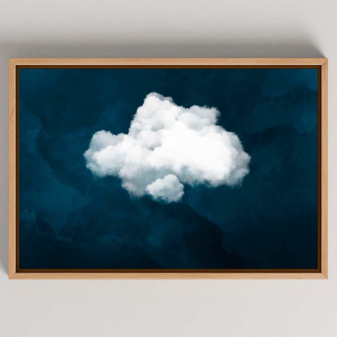 Lienzo enmarcado - Nube blanca