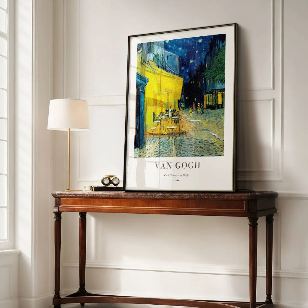 Vincent van Gogh – Terraza de café por la noche Póster