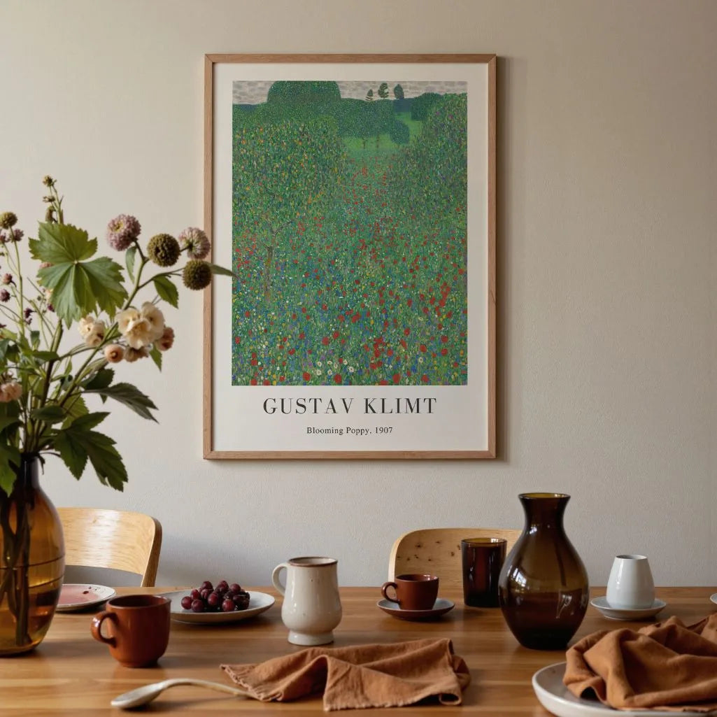 Gustav Klimt Póster – Amapola en flor