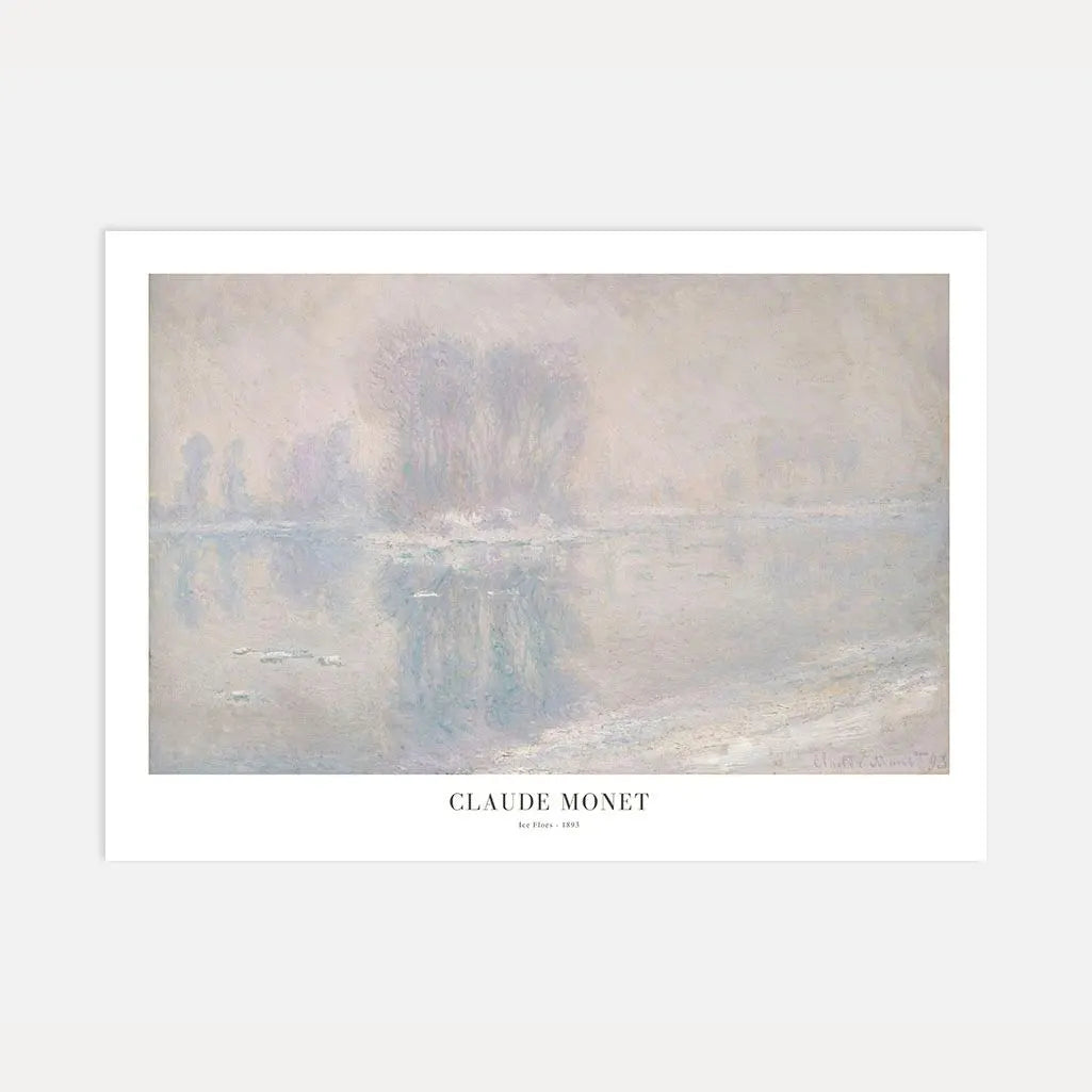 Póster Claude Monet – Placas de hielo