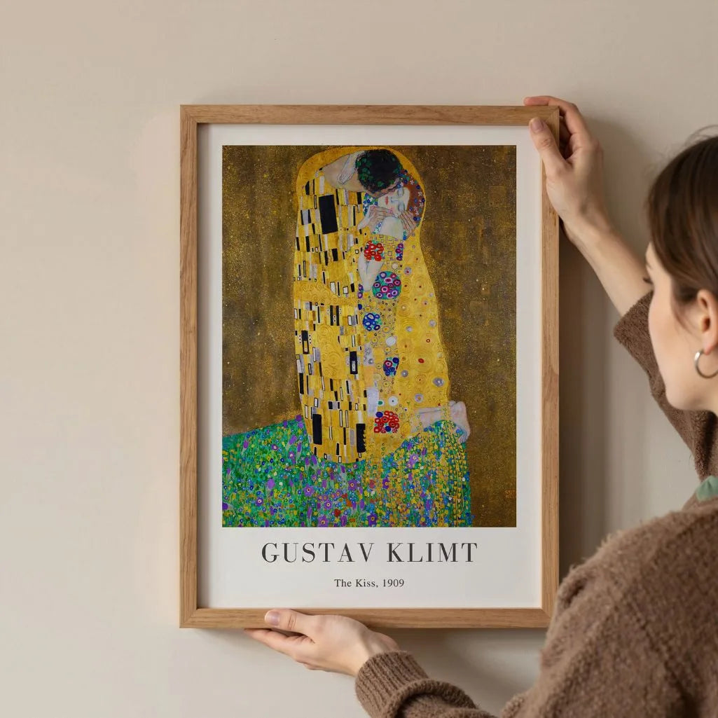 Gustav Klimt Póster – El Beso