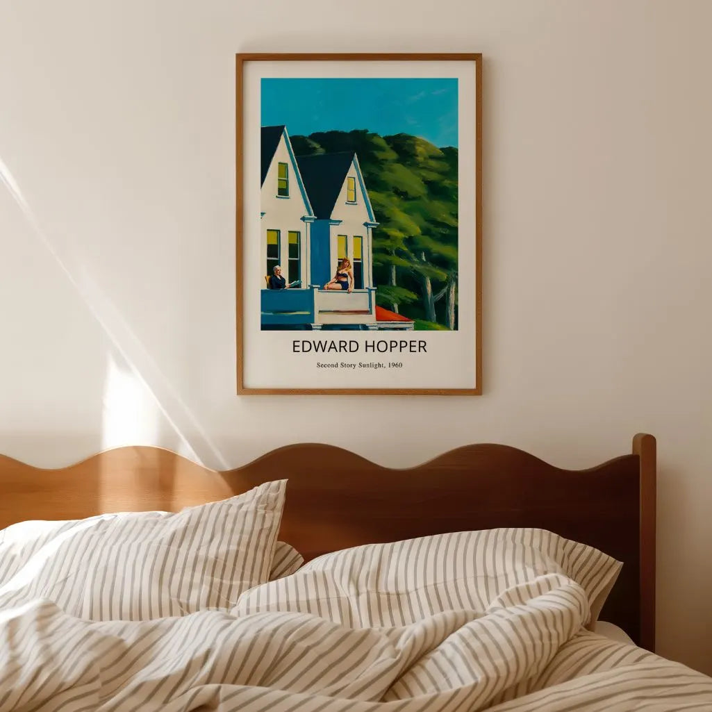 Póster Edward Hopper – Luz solar en el segundo piso