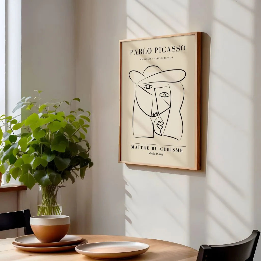 Póster inspirado en Pablo Picasso – Mujer con sombrero