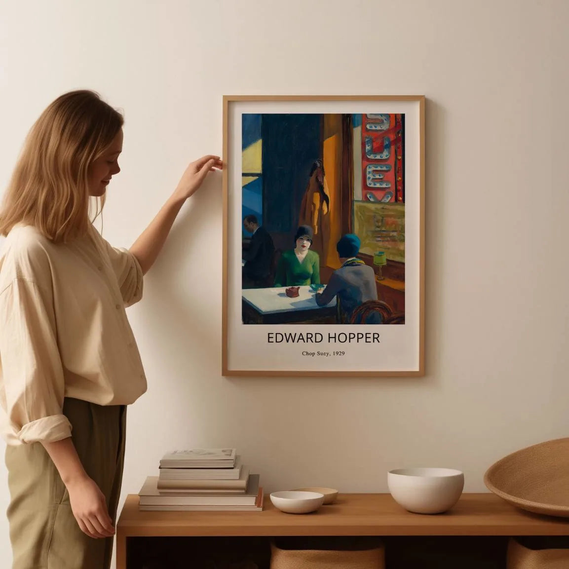 Póster Edward Hopper – Chop Suey