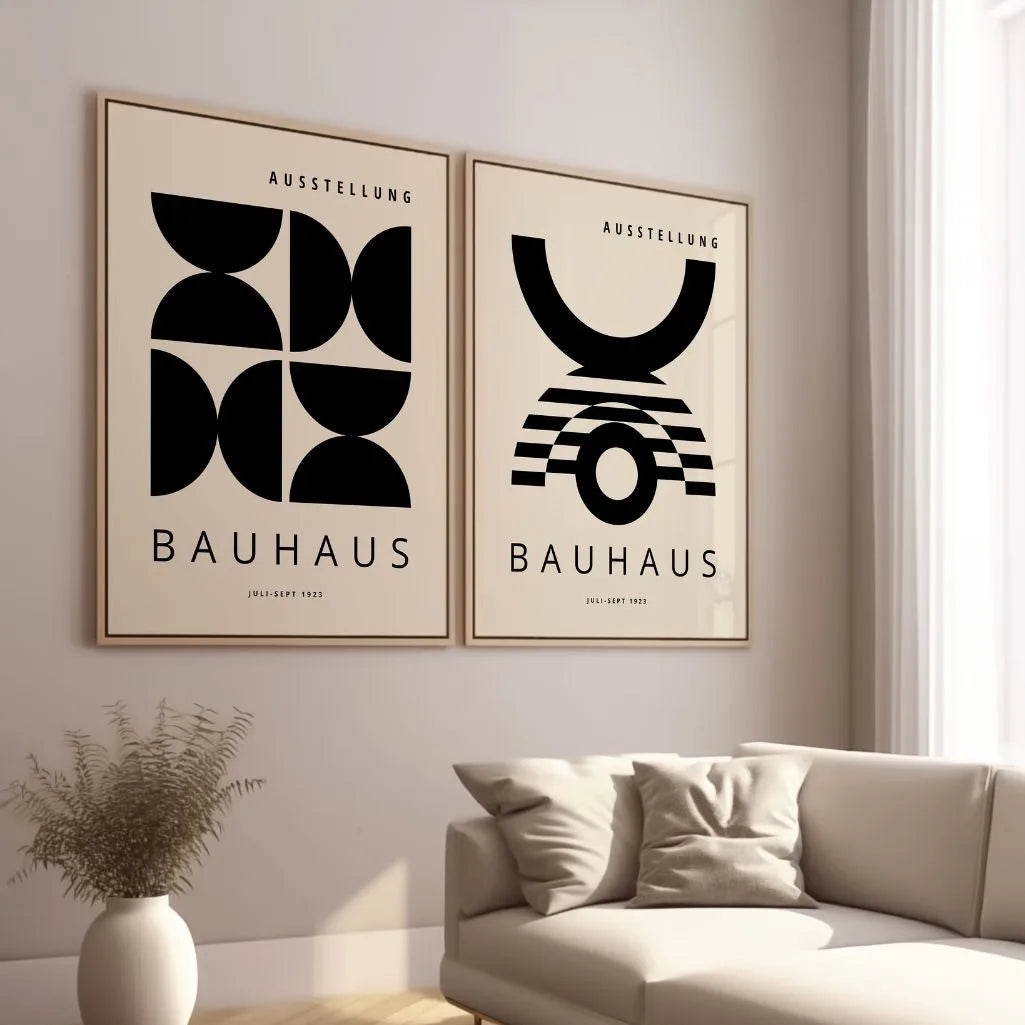 Bauhaus Formas negras – Set de 2 pósteres