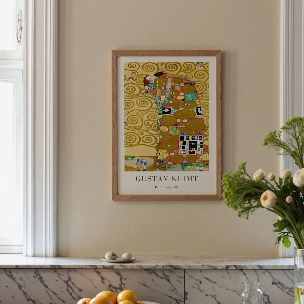 Gustav Klimt Póster – Cumplimiento