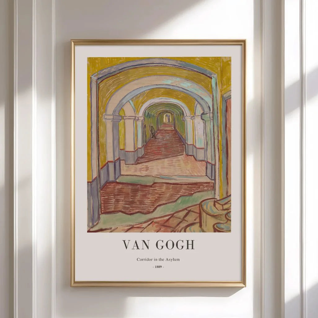 Vincent van Gogh – Pasillo del asilo Póster