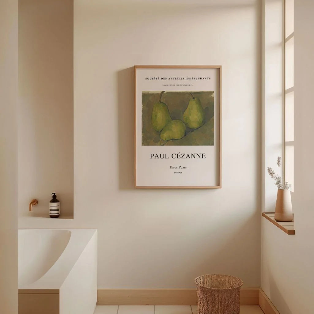 Paul Cézanne – Tres peras Póster