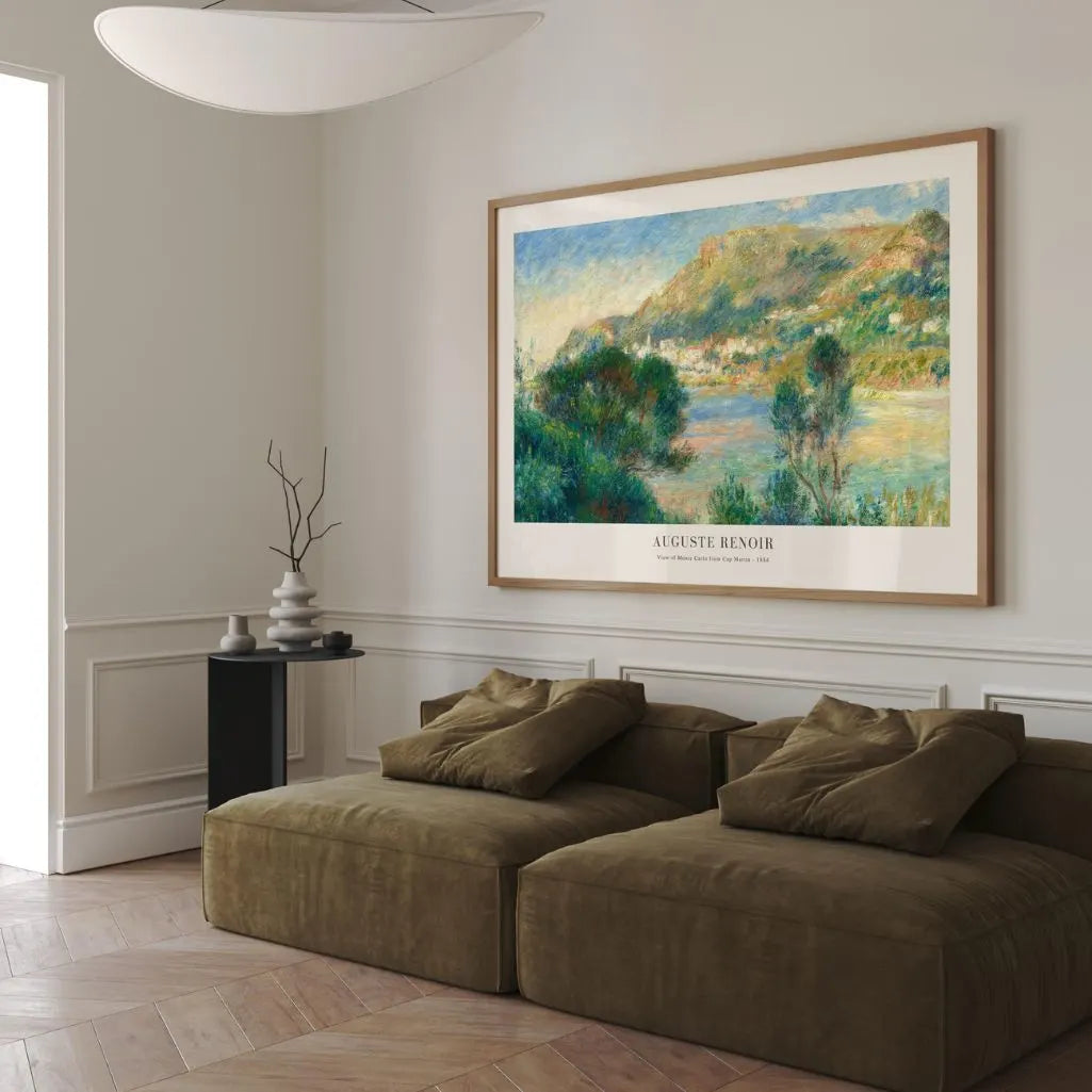 Auguste Renoir – Vista de Menton Póster