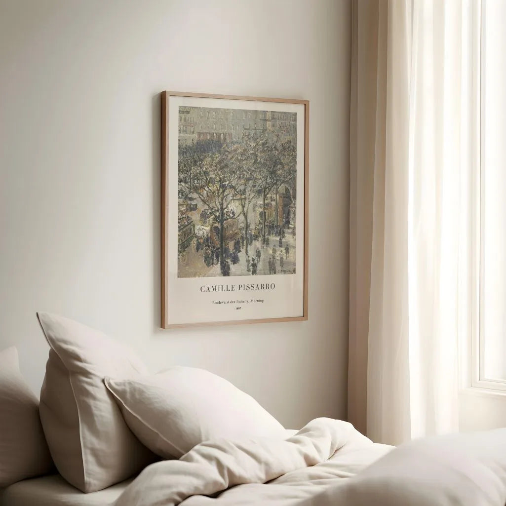 Camille Pissarro – Bulevar des Italiens, mañana Póster