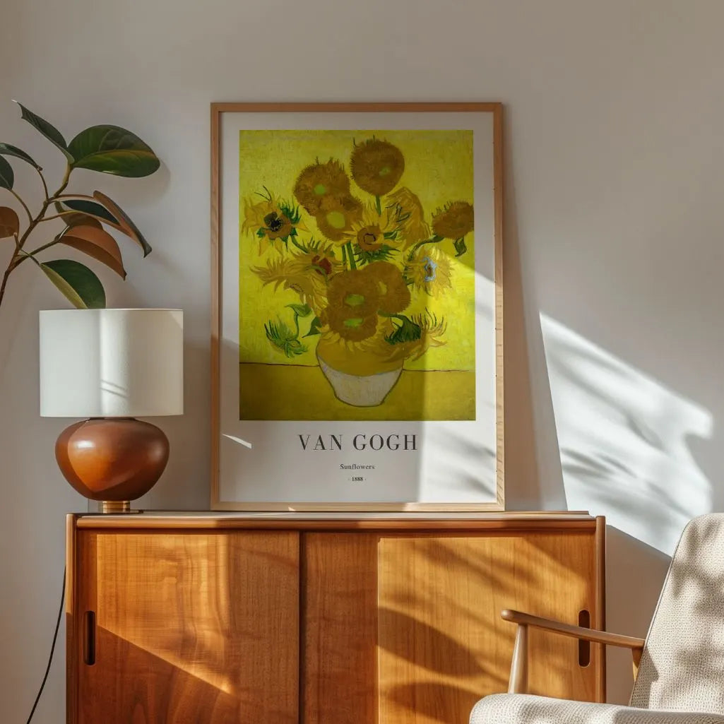 Póster Vincent van Gogh – Girasoles 1888