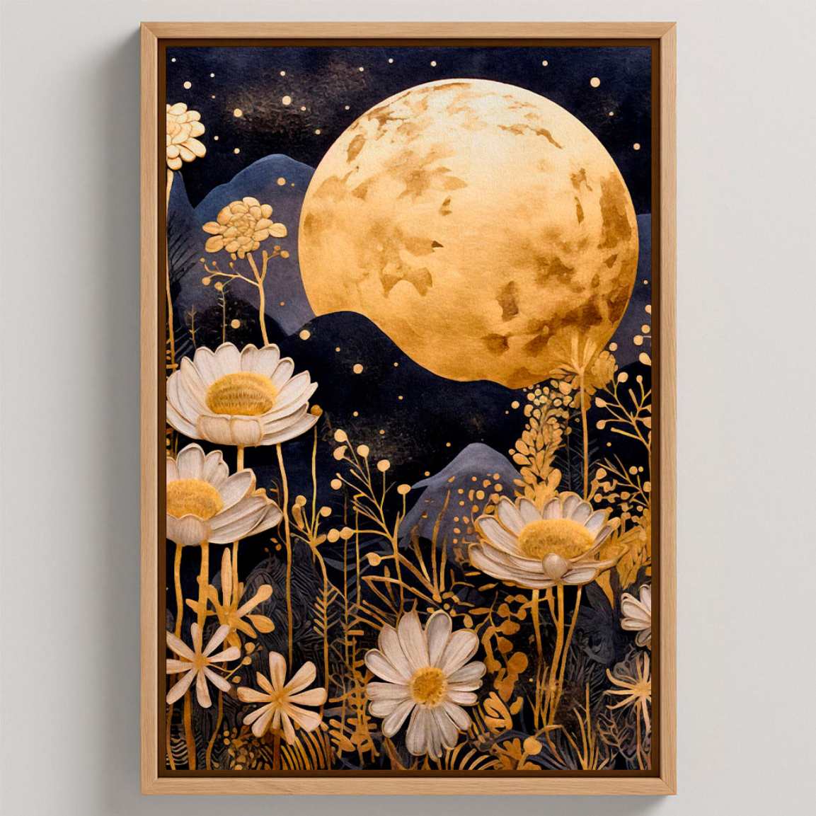 Lienzo enmarcado - Jardín lunar japonés