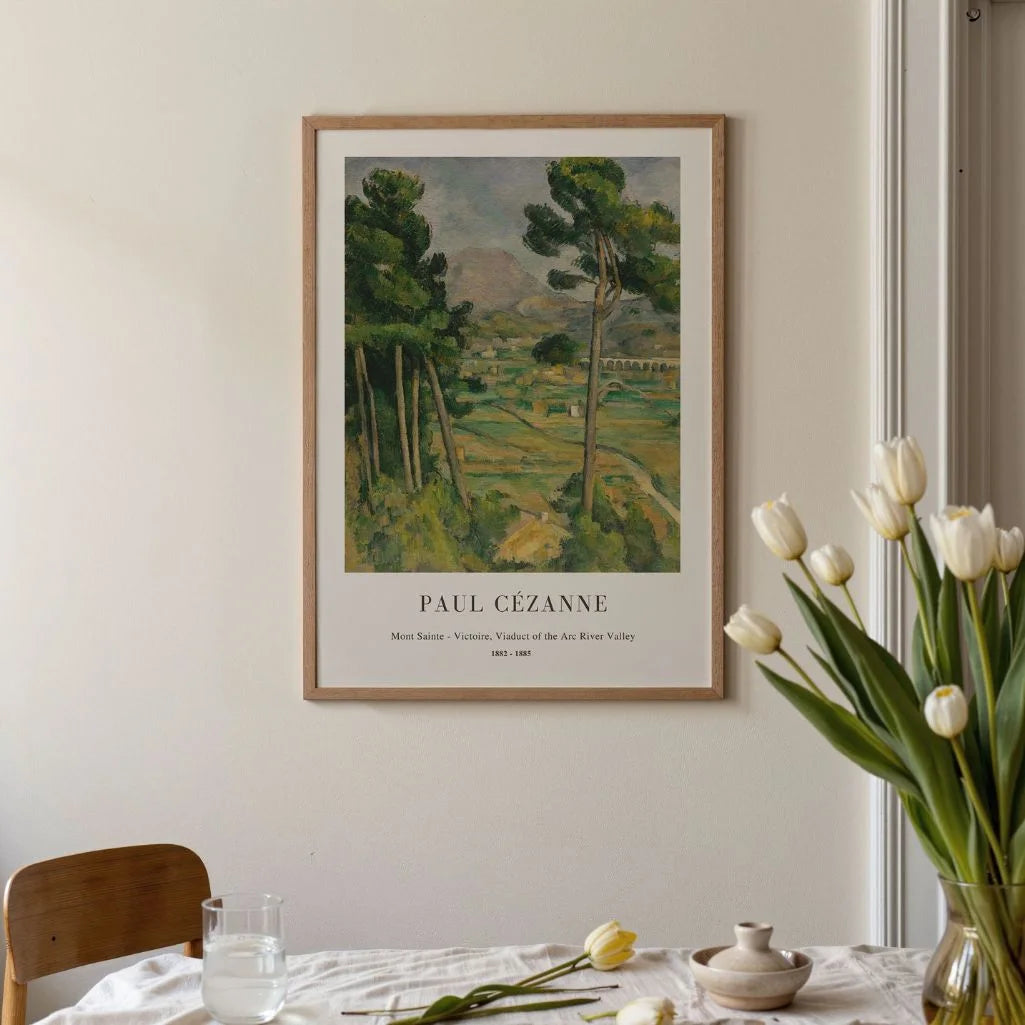 Paul Cézanne – viaducto del valle del Arc Póster