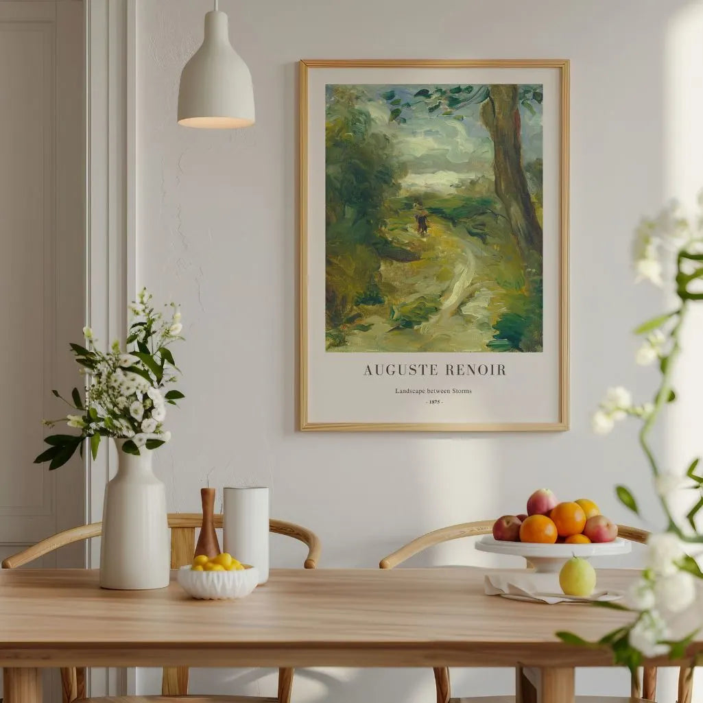 Auguste Renoir – Paisaje entre tormentas Póster