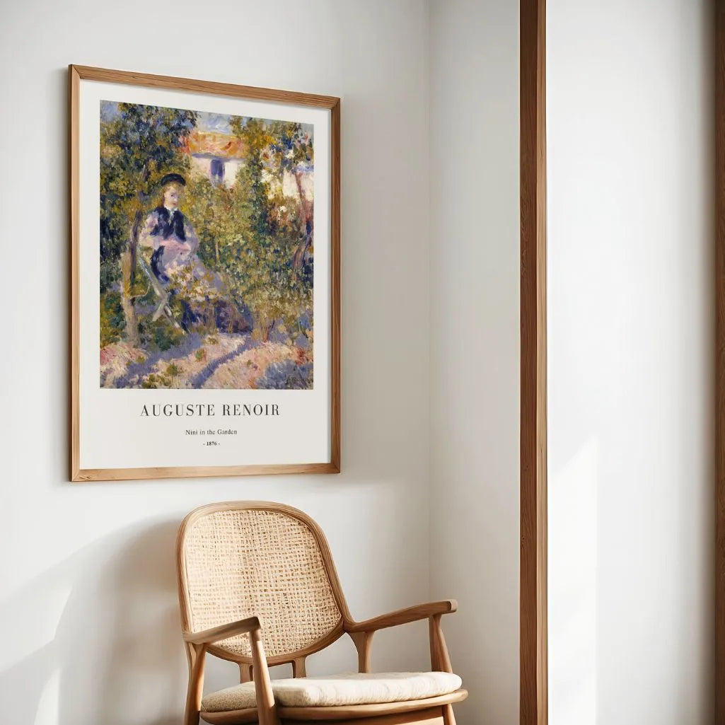 Auguste Renoir – Nini en el jardín Póster